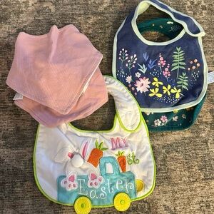 Colorful Baby Bib Set - Easter and Floral Designs